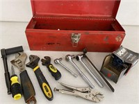 TOOLBOX WITH ASSORTED TOOLS, RATCHETS AND