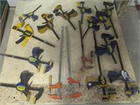(16) Assorted clamps.