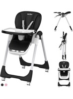 Baby High Chair with 4 Wheels for Babies &