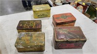 (5) Tobacco Tins