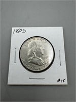 1950-D Franklin Half dollar (90% Silver)