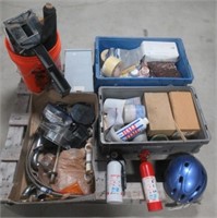 Contents of pallet that includes fire