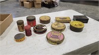 Assorted Tobacco Tins