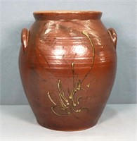 Contemporary Decorated Stoneware Jar