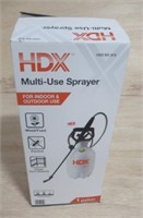 HDX multi use 1 gallon sprayer in box, appears to