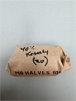 Roll of Twenty Kennedy Halves - Various dates (40%