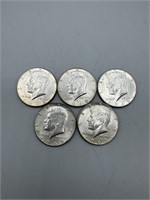 Five 1969 Kennedy Silver Half Lot (40%)