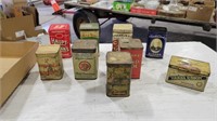 Assorted Tobacco Tins