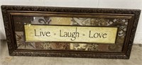 Live, Laugh & Love Framed Print