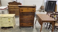 Oak High Boy Dresser