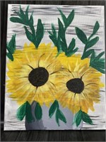 Sunflower on Canvas