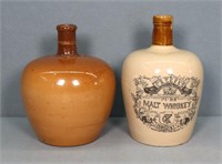 (2) Small Vintage Stoneware Jugs