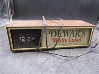 Dewar's White Label Clock
