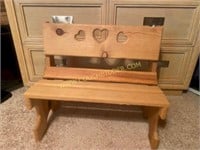 Small Wooden Child's Bench
