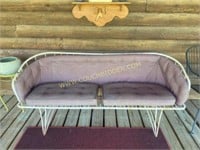 Metal Outdoor Couch with Cushions