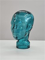Turquoise Glass Display Head Mannequin
