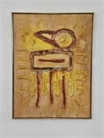 Original Impasto Abstract Sunbird Painting