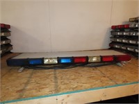 Whelen LED red/blue light bar.