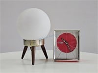 Caravelle Alarm Clock + Tripod Globe Lamp