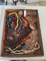 Latte of bead necklaces and accasterisk for