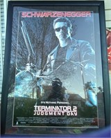 K - FRAMED TERMINATOR 2 PRINT 47X35"