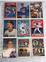 Lot of 9 baseball cards