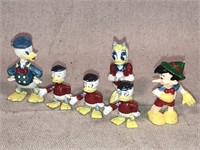 Disney figures, Donald & Daisy Duck, Pinocchio