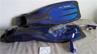 K - SWIM FINS, GOGGLES & SNORKLE (R3 1)