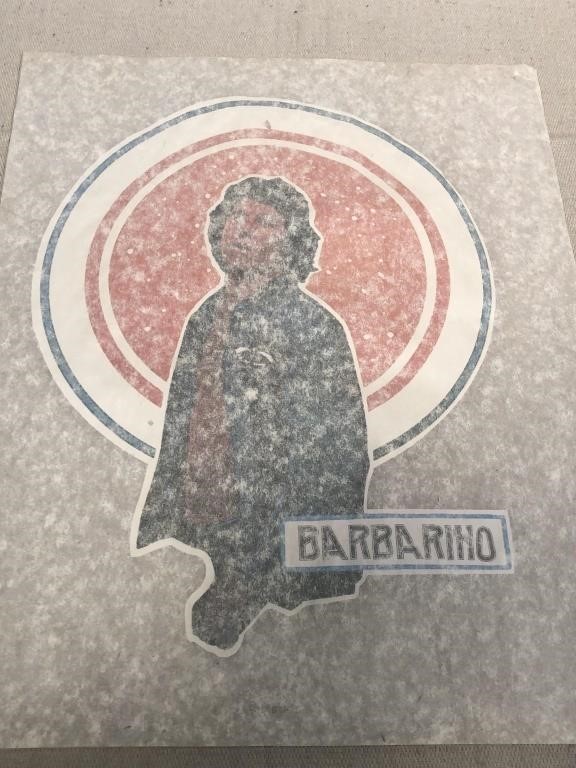 Barbarino vintage iron on T-shirt artwork