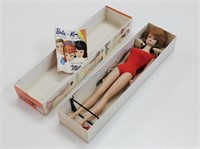 Redhead Bubble Cut Barbie Doll Titian Stand & Box