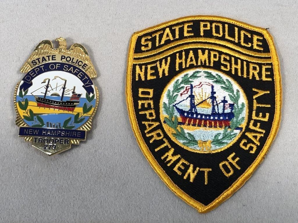 New Hampshire Dept. of Safety badge & patch