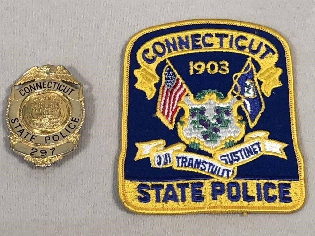 Connecticut State Police badge & patch