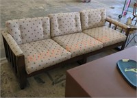 Vintage MCM mission style sofa
