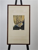 1968 Campbell Scott Abstract Embossed Etching