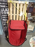 NEW L.L. BEAN SLED W/ UPHOLSTERED SEAT