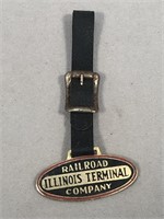 Railroad Illinois Terminal Company watch fob