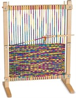 Melissa & Doug Wooden Multi-Craft Weaving Loom: