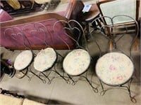 4pcs vintage Ice Cream Parlor Chairs