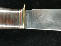5 1/8" Keenwell Mfg Olean NY Leather Handled Knife