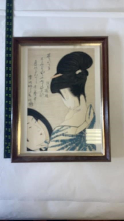 Powdering the Neck 1790 Kitagawa Utamaro print