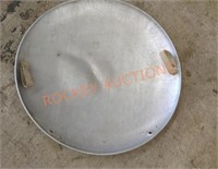 Vintage aluminum round sled