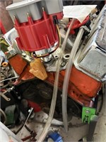 Chevy V8 Engine (Orange) 2 Bolt 350