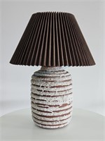 Lava Glazed Terracotta Pottery Table Lamp