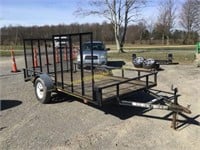 2010 CARRY ON 6X12 S/A LANSCAPE TRAILER FOLD DOWN