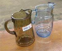 Vintage glass pitcher lot