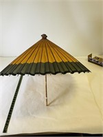 Antique Oriental Paper Umbrella