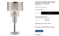 CM6239  Crystal On Mesh Table Lamp