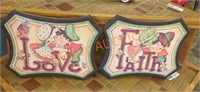 Vintage wall hanger plaques