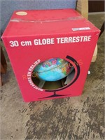 30 cm globe terrestre still in box