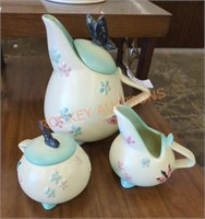 Vintage 1956 Hull pottery butterfly teapot
